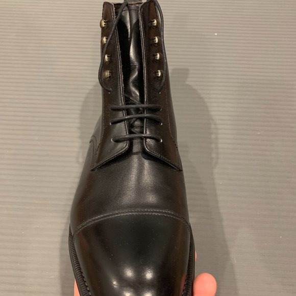 Meermin 101527 Black Calf Derby Boots, UK 7.5E - Picture 10 of 16